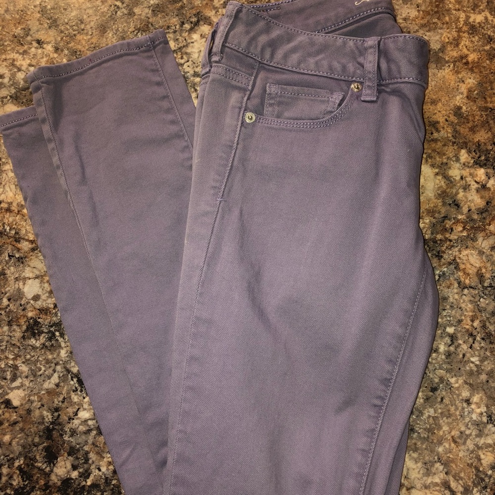 Lilac  Skinny Stretch Jeans